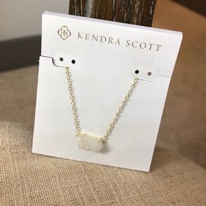 Kendra Scott Ever Gold Pendant Necklace - drusy